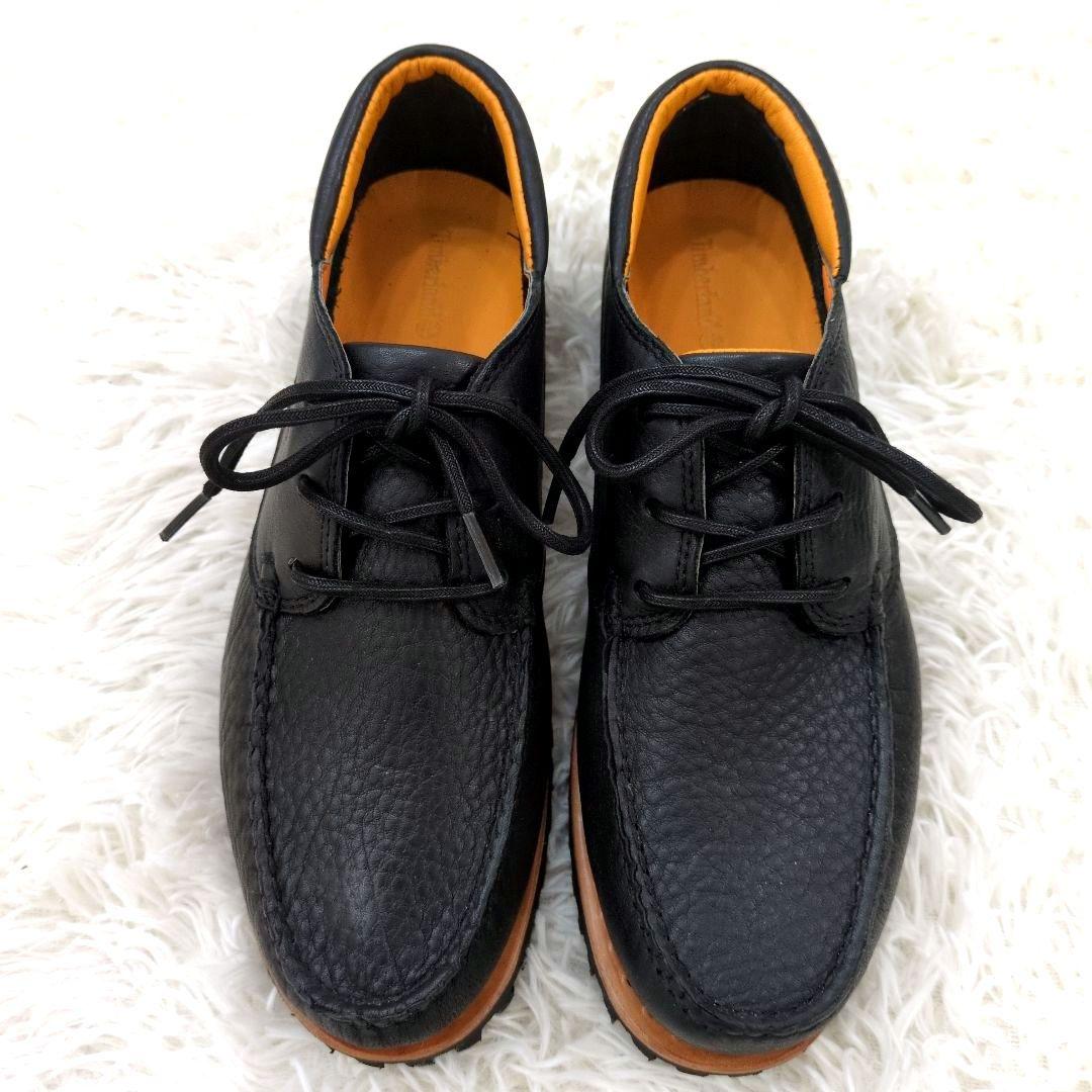 未使用品　ティンバーランド　27.0　デッキシューズ　　モックトゥ　黒