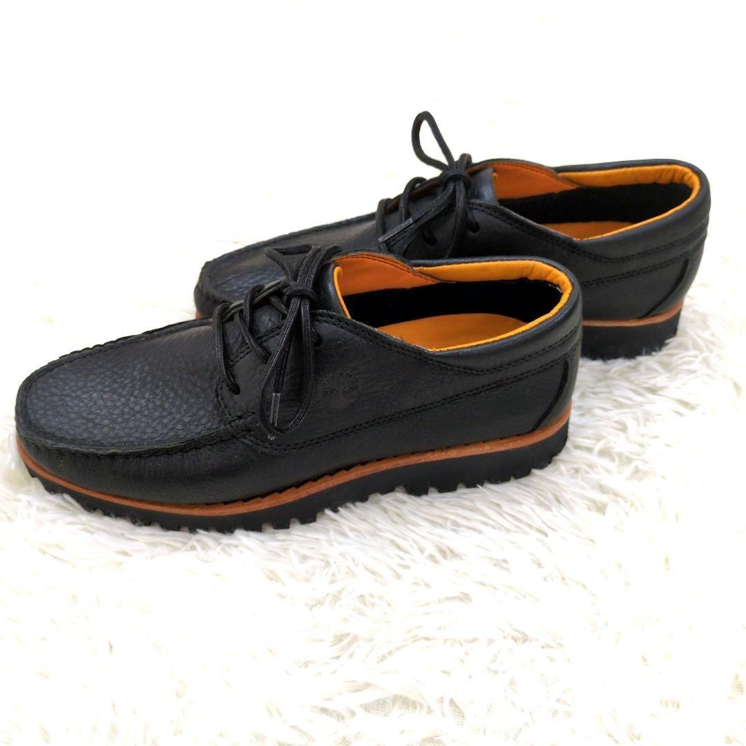 未使用品　ティンバーランド　27.0　デッキシューズ　　モックトゥ　黒