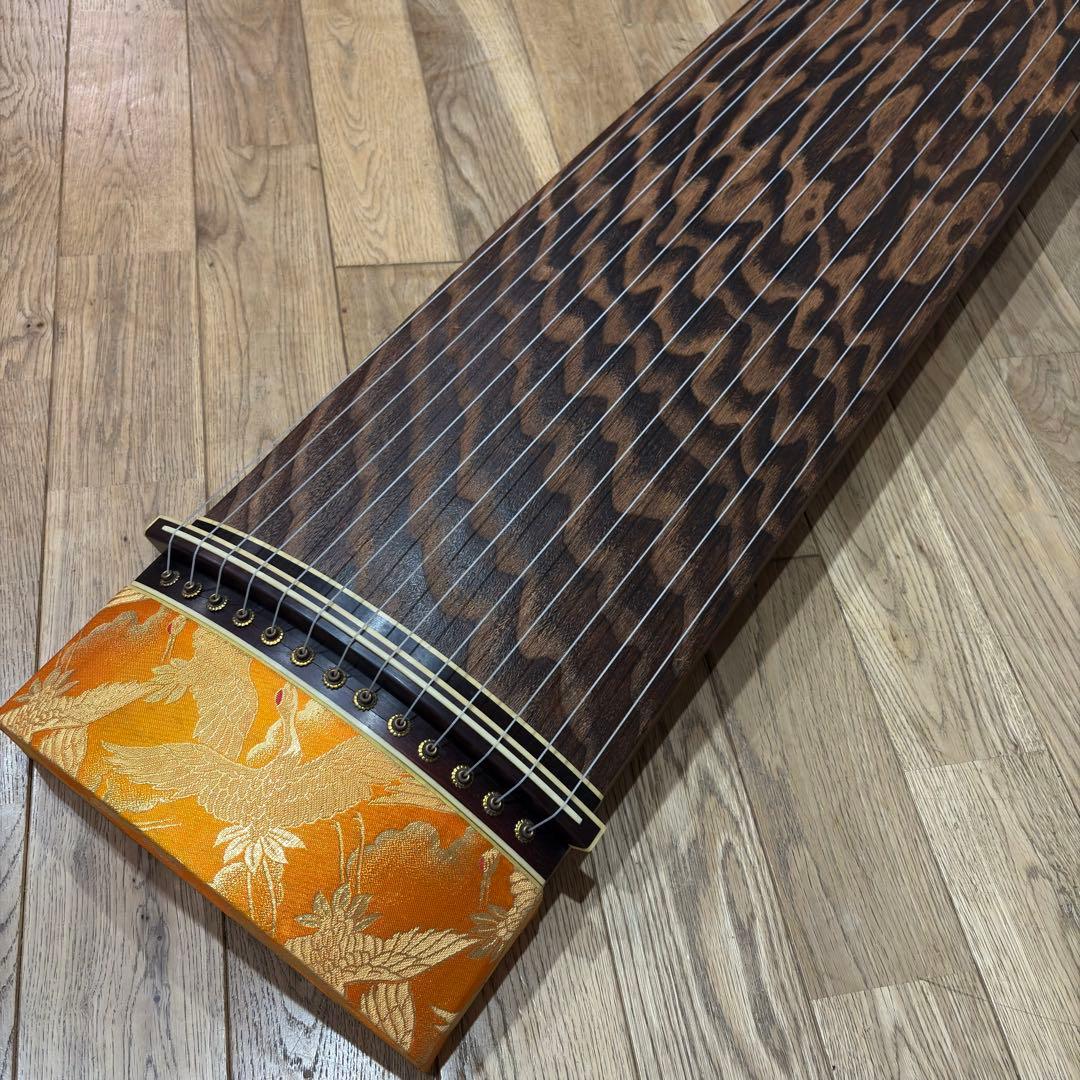 筝 琴 詩絵 蒔絵 13弦 並甲 すだれ彫り 琴柱 カバー 爪 初心者 セット