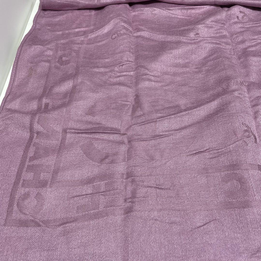 H*a様 CHANEL 薄紫 カシミヤシルク ストール