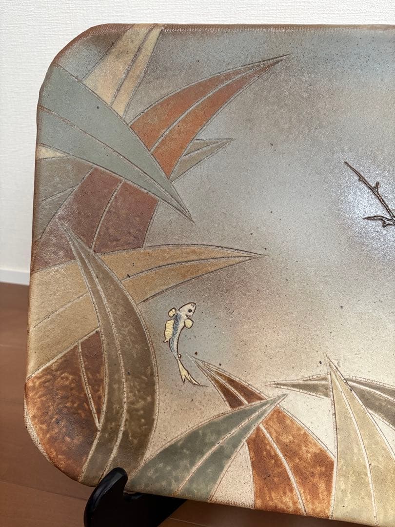 虎兵窯　絵皿　大