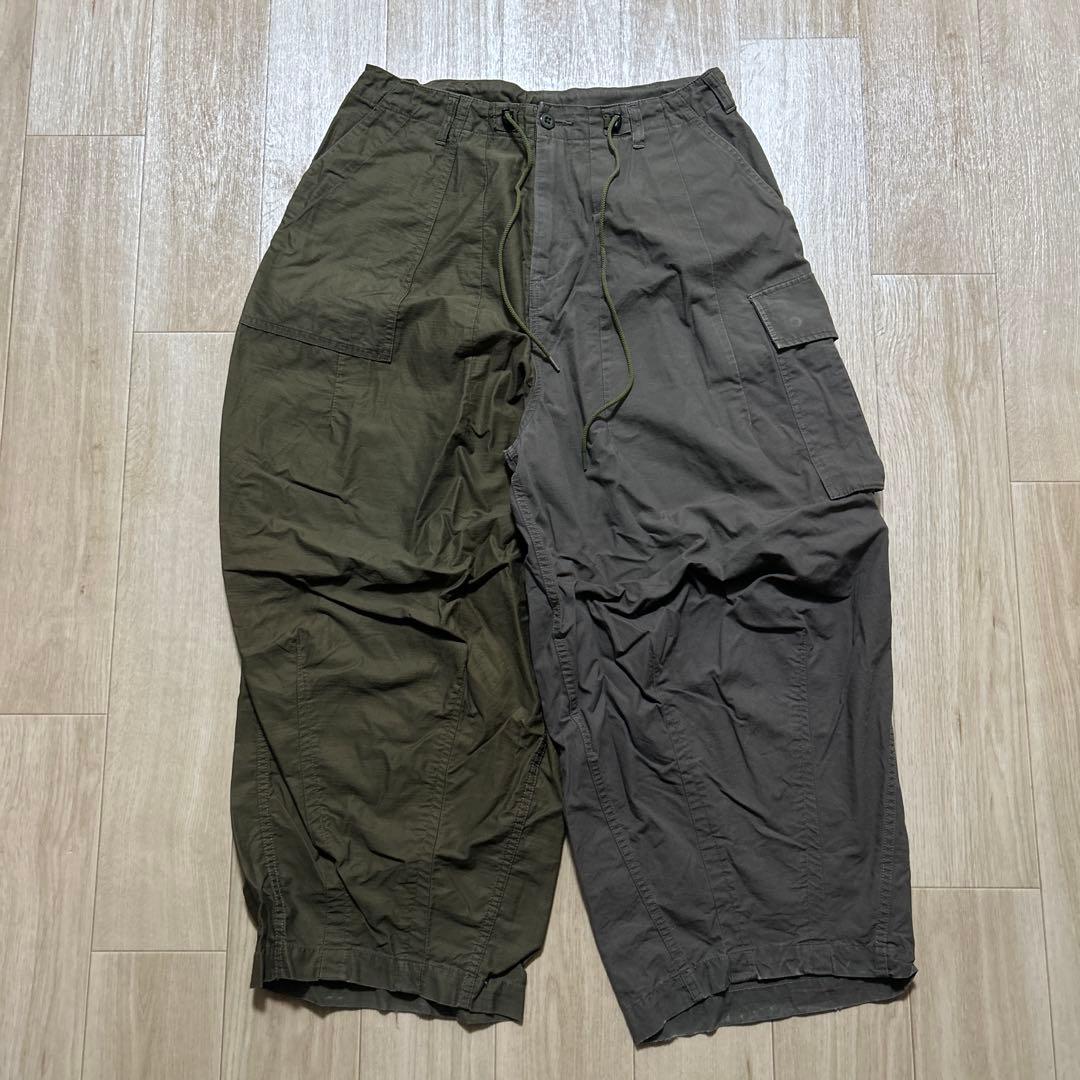 NEEDLES × BEAMS BOY ヒザデルパンツ ミリタリーパンツ