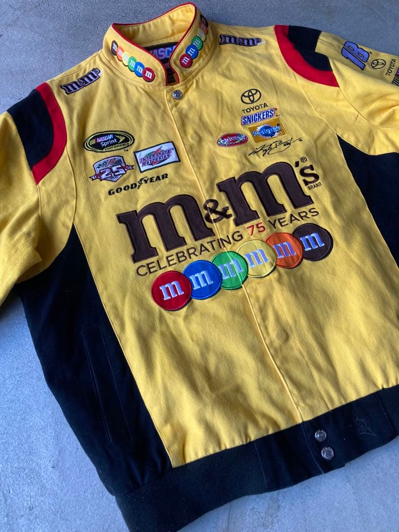 NASCAR ナスカー レーシングジャケット m&m’s L 限定モデル