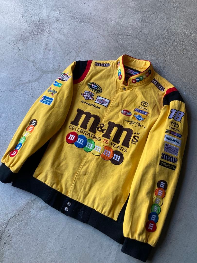 NASCAR ナスカー レーシングジャケット m&m’s L 限定モデル