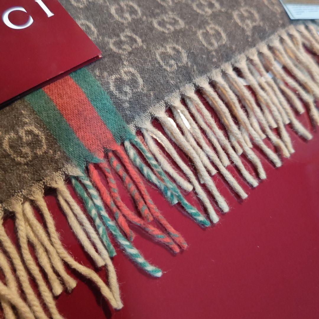 ❤新品箱袋付き❤GUCCI マフラーショール ストール❤最高級カシミア❤