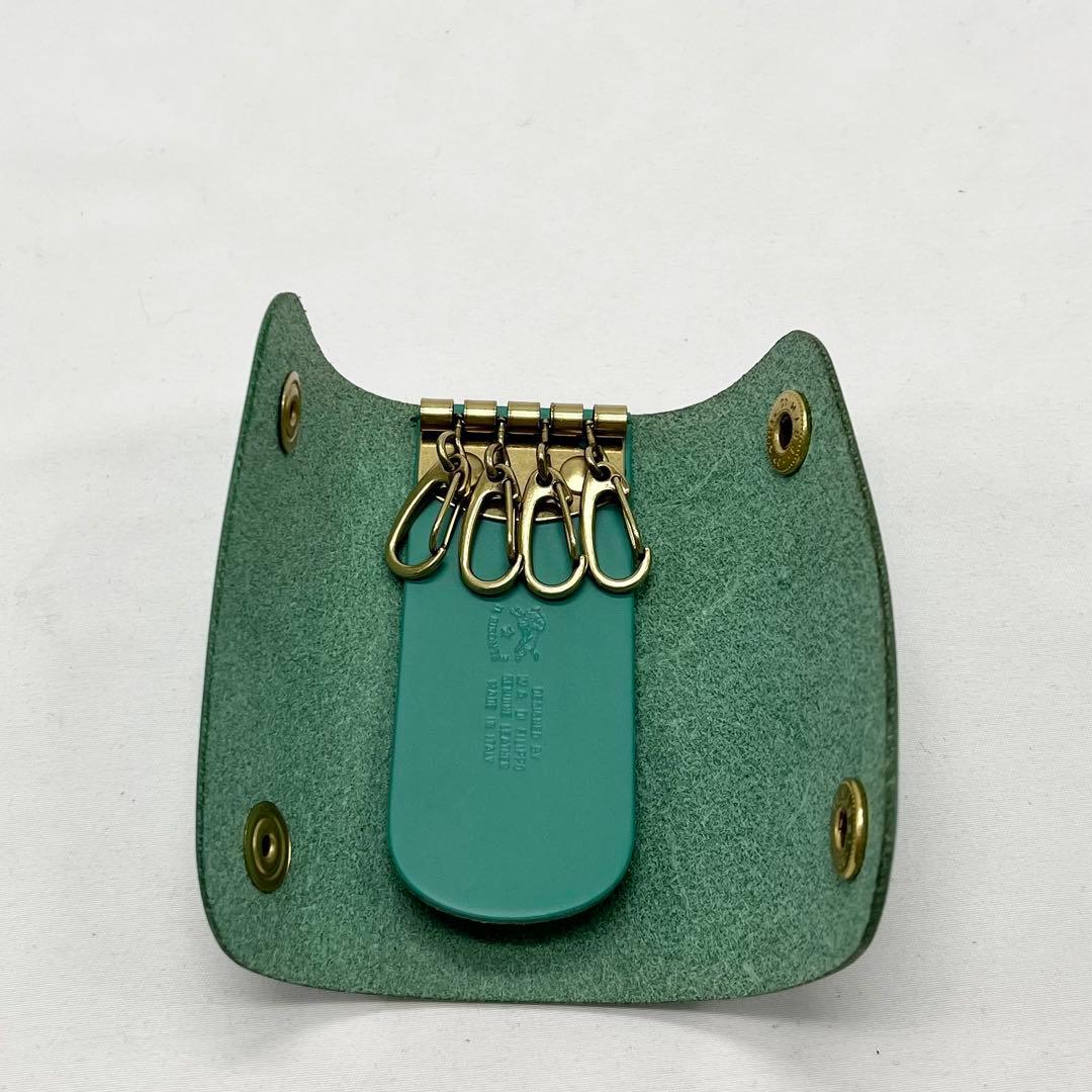 《希少未使用》イルビゾンテ キーケース ☆ペルシアングリーン ☆