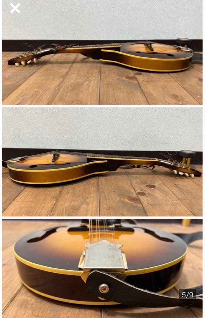 希少1970年代 Bluebell(ブルーベル)フラットマンドリン/ Hケース付