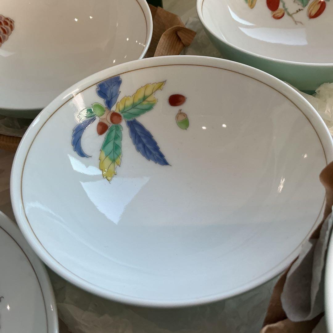 宮内庁御用達　深川製磁　みのり御飯茶碗　飯碗揃　未使用保管品