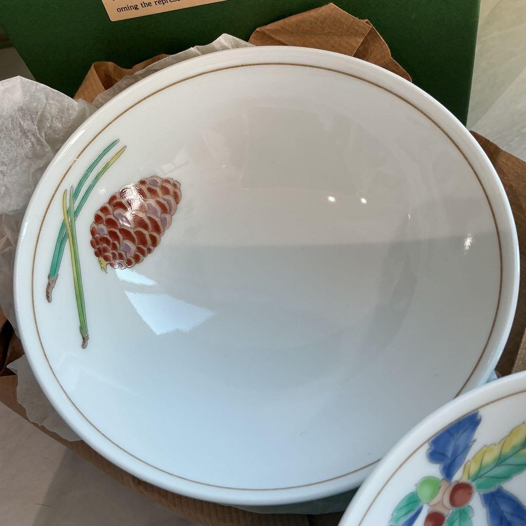 宮内庁御用達　深川製磁　みのり御飯茶碗　飯碗揃　未使用保管品