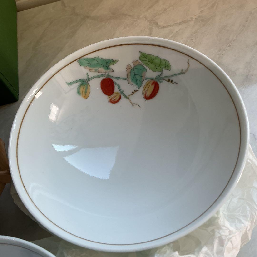 宮内庁御用達　深川製磁　みのり御飯茶碗　飯碗揃　未使用保管品