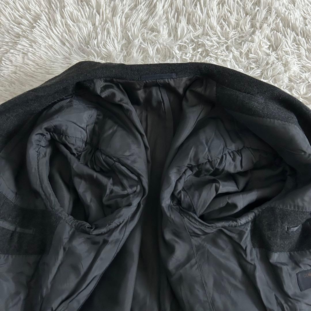 コムデギャルソンオム 田中オム ダブルテーラードジャケット チャコールグレー