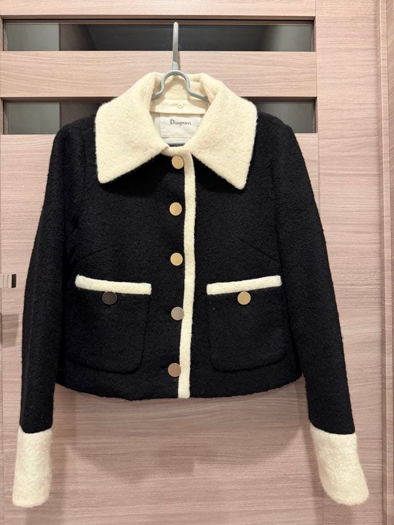 グレースコンチネンタル　ウールパイルジャケット