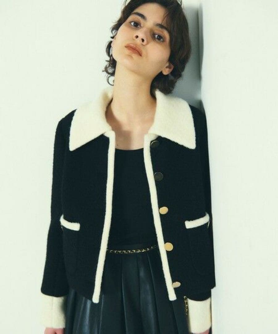 グレースコンチネンタル　ウールパイルジャケット