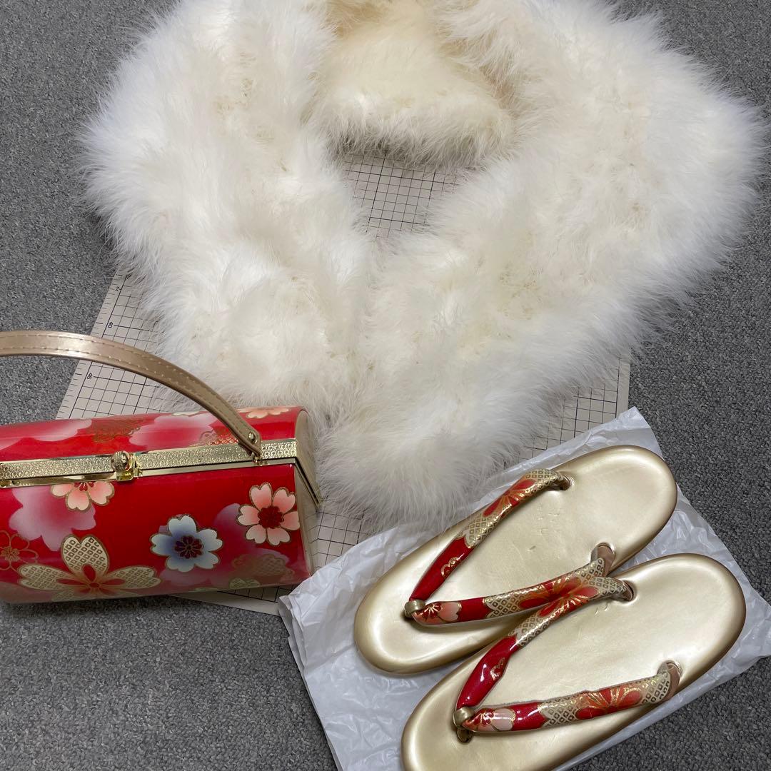 振袖フルセット 着付け小物 髪飾り バッグ等