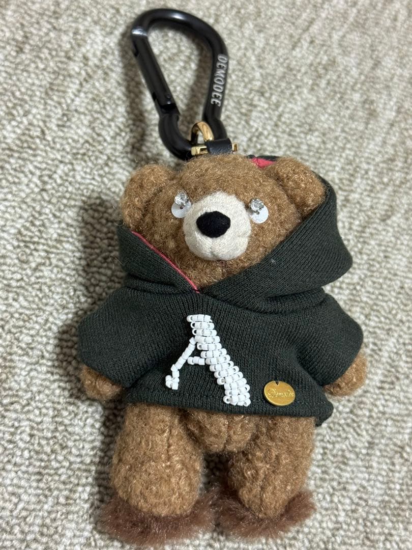 ★未使用品★ Demodee イニシャル くま チャーム