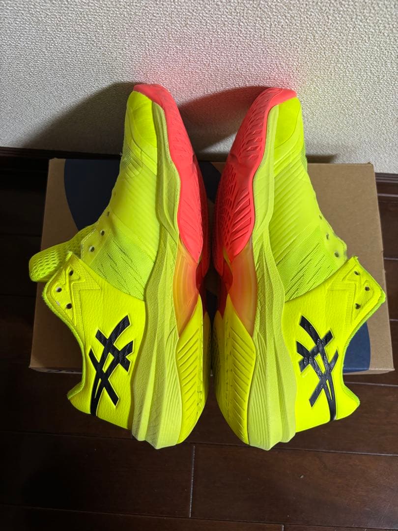 asics バレーボールシューズ 蛍光イエロー25.0cm