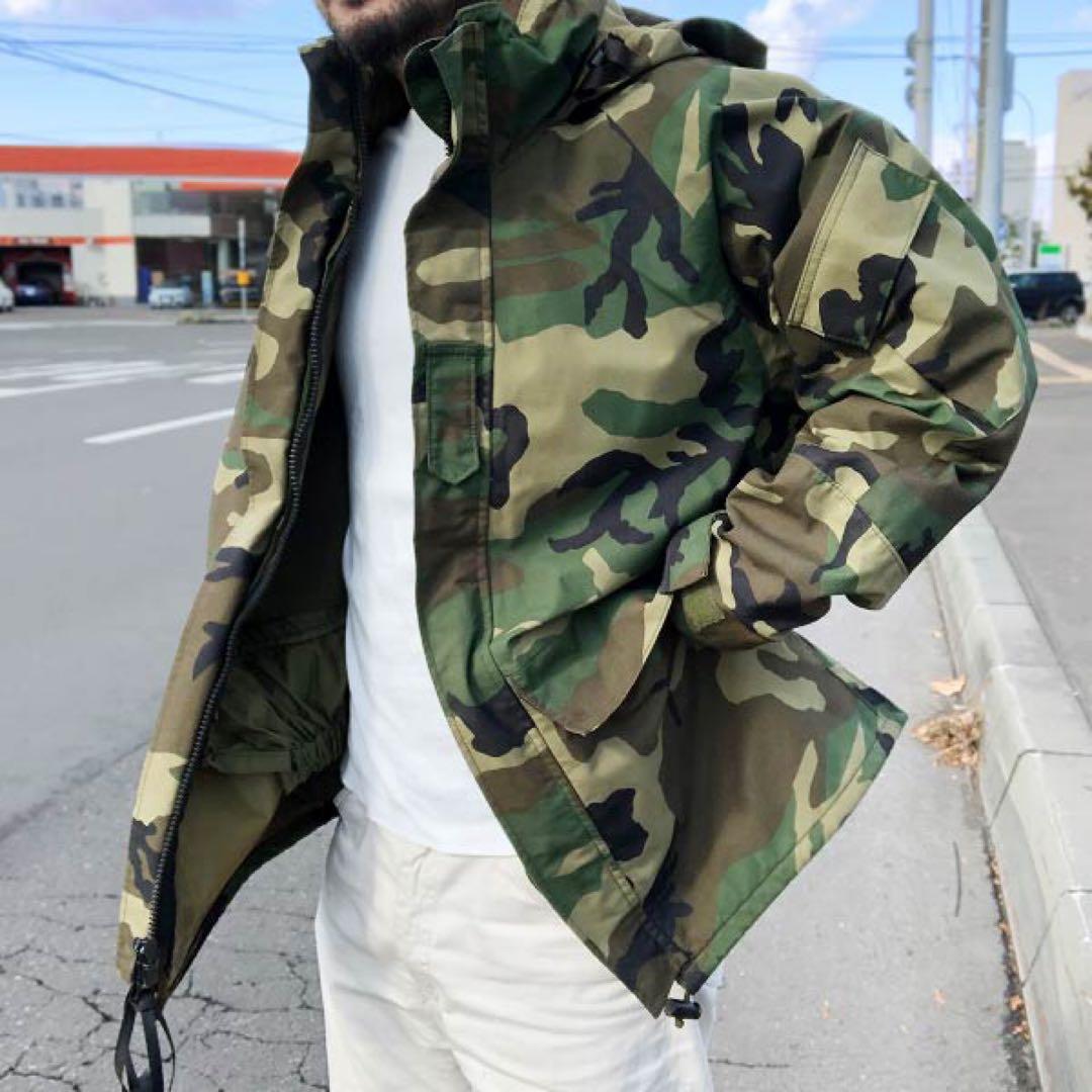 【米軍実物】ECWCS GEN1 後期型 迷彩 ゴアテックス パーカー M 美品