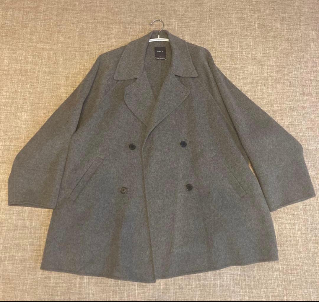 Apart by カシープミドルジャケットコート　グレー