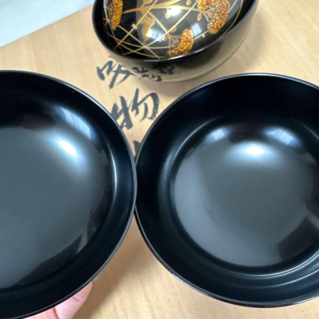 輪島塗 吸い物椀 5客セット / 木箱入り