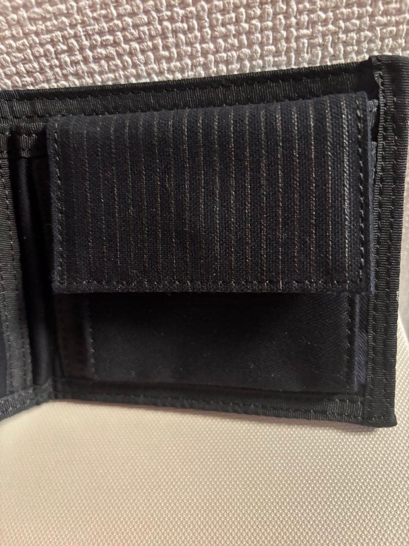 未使用　美品　PORTER ストライプ二つ折り財布