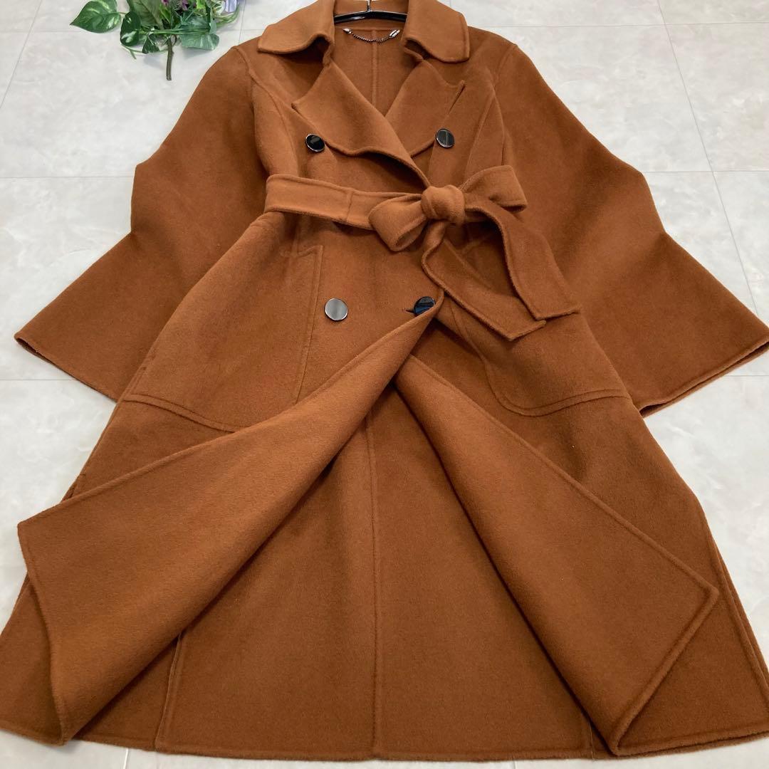 Max&Co カシミヤ混 ダブルフェイス ベルト付 チェスターコート 36