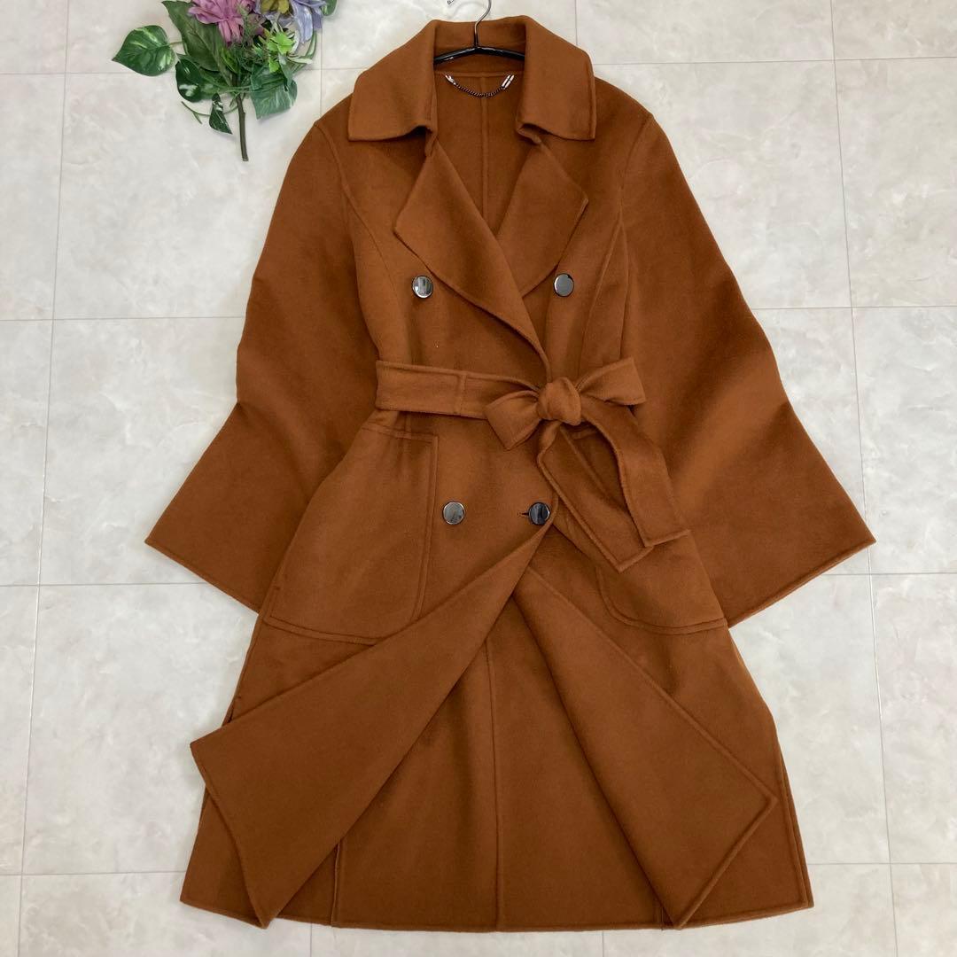Max&Co カシミヤ混 ダブルフェイス ベルト付 チェスターコート 36