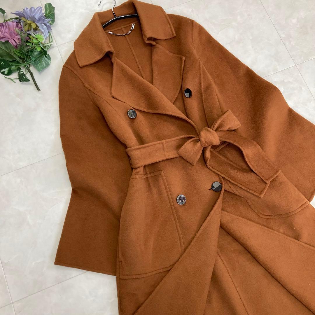 Max&Co カシミヤ混 ダブルフェイス ベルト付 チェスターコート 36