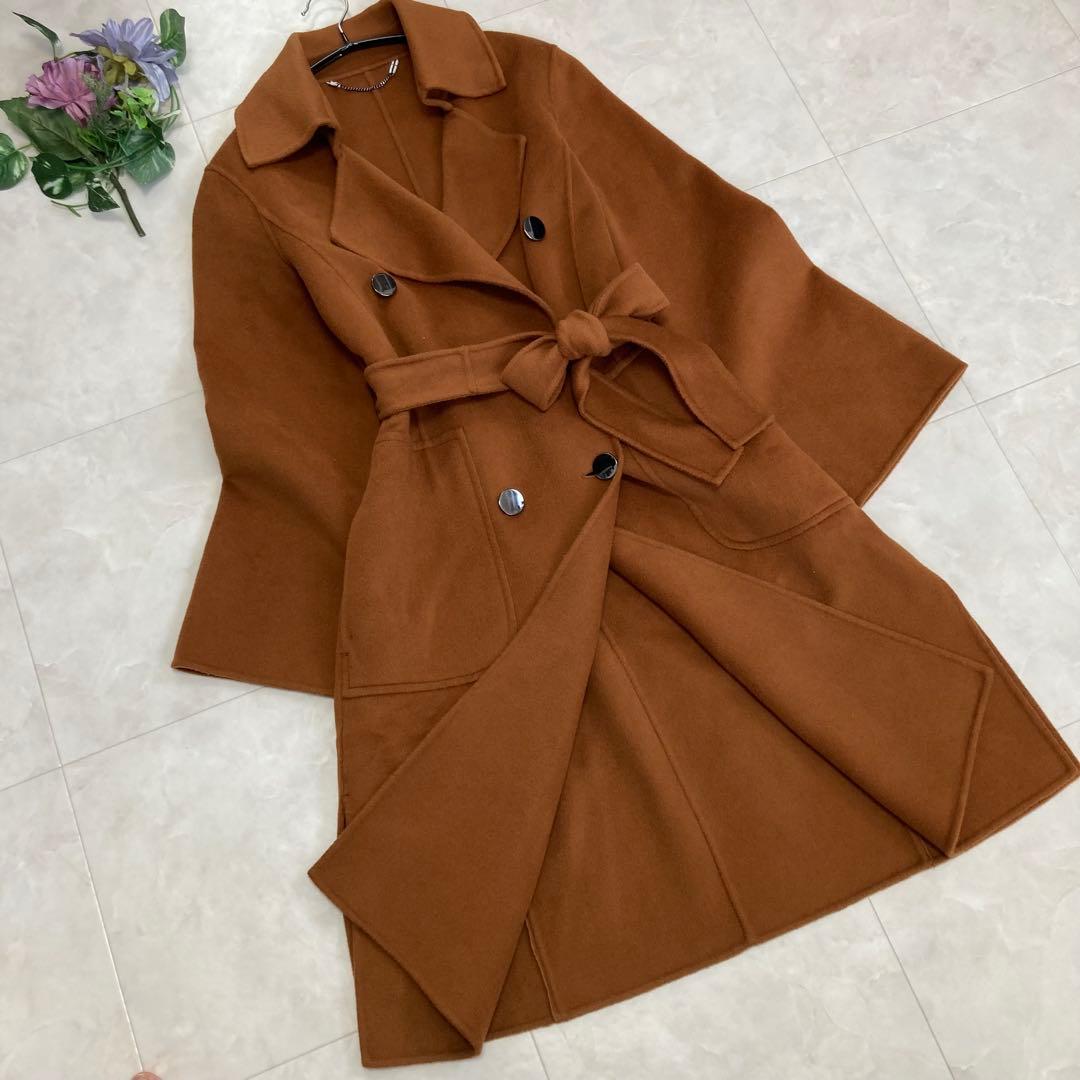 Max&Co カシミヤ混 ダブルフェイス ベルト付 チェスターコート 36