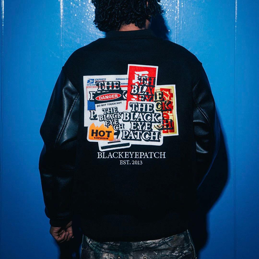 ブラックアイパッチ　スタジャン　XL