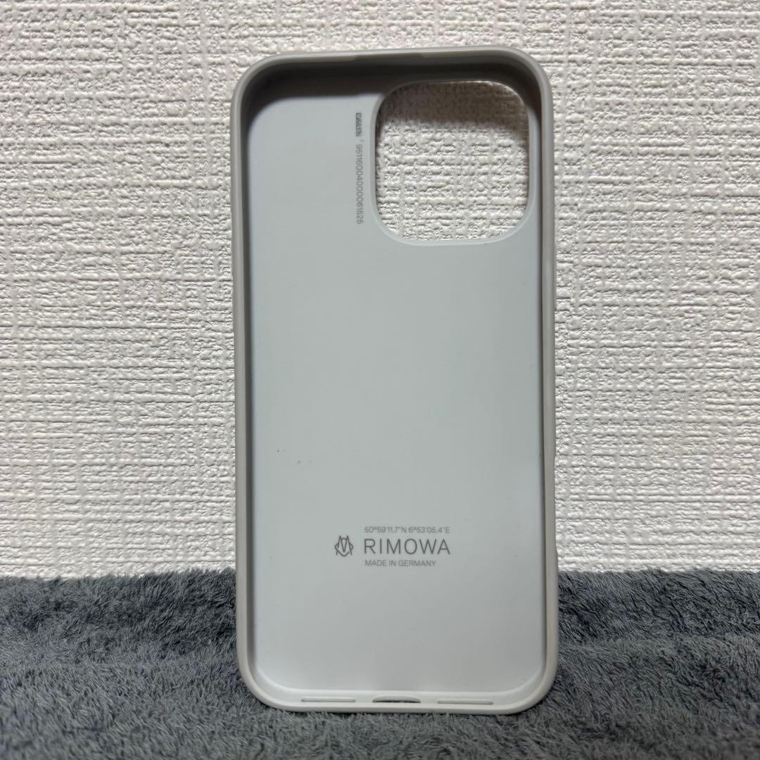 【美品】RIMOWA iPhone 16 Pro Maxケース シルバー