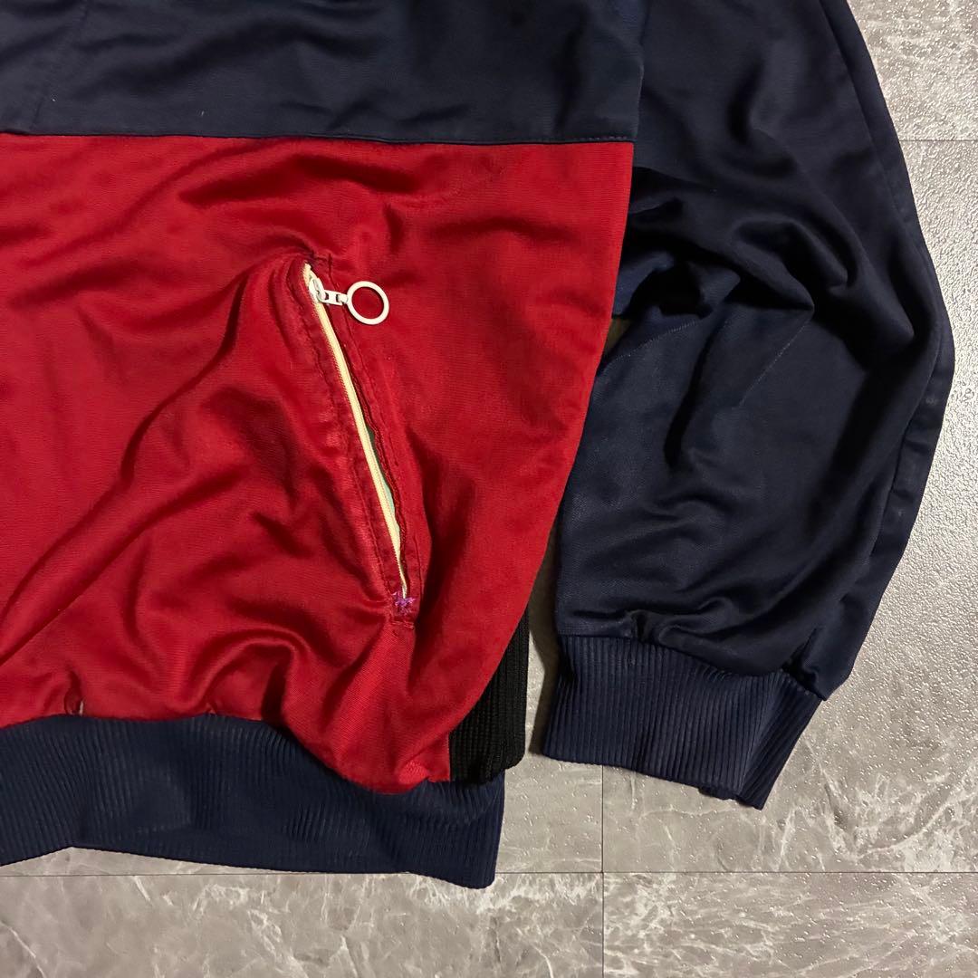 【希少】80s adidas トラックジャケット マルチカラー刺繍ロゴ 古着