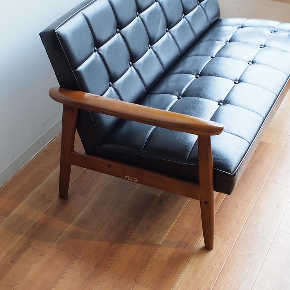 カリモク60 Kチェア スタンダードブラック 2シーター