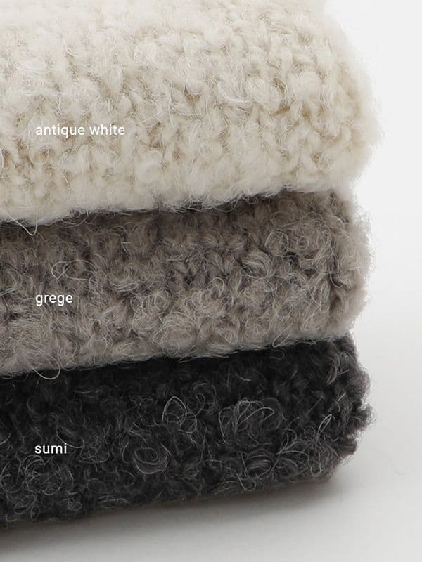 2025年今季evam evaアルパカ　ウールベストМ　スミ色