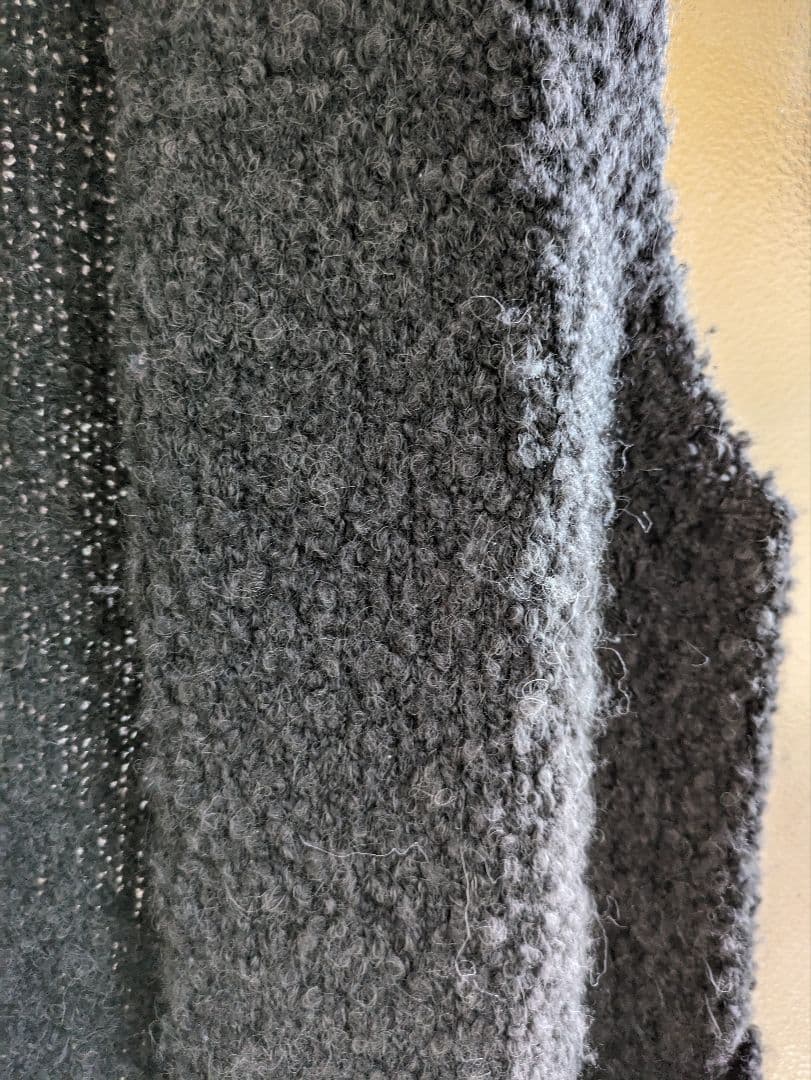 2025年今季evam evaアルパカ　ウールベストМ　スミ色