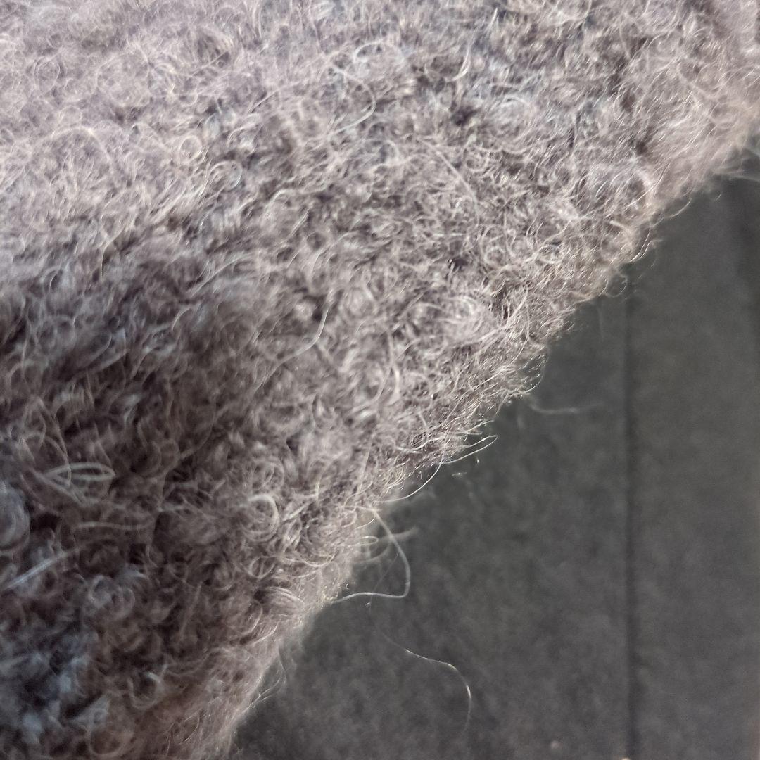 2025年今季evam evaアルパカ　ウールベストМ　スミ色