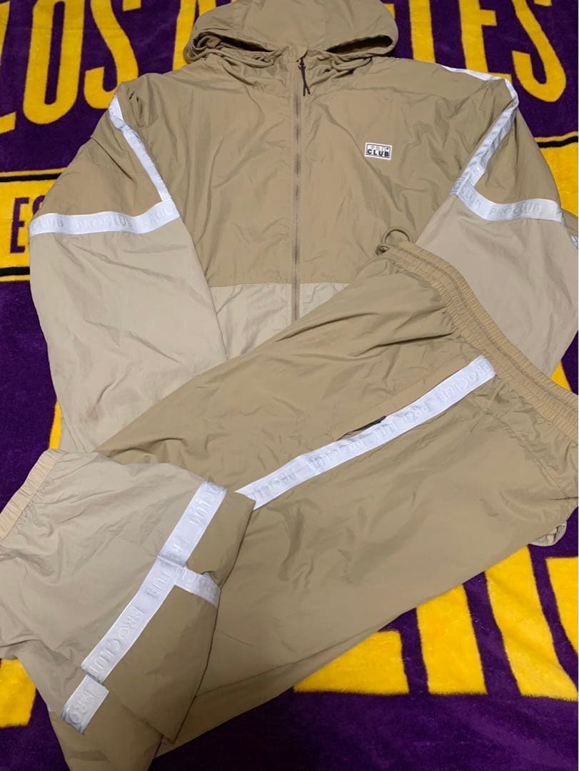 プロクラブ ナイロン トラック 上下セットアップ laインポート ローライダー