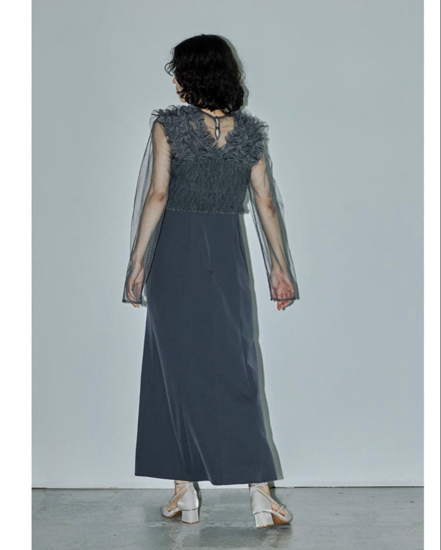 3点セットMany wayフリルドレス オケージョンドレス お呼ばれワンピース