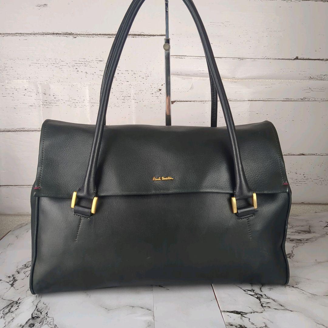 【美品】ポールスミス☆A4　オールレザー　ハンドバッグ　　肩掛け　ビジネス