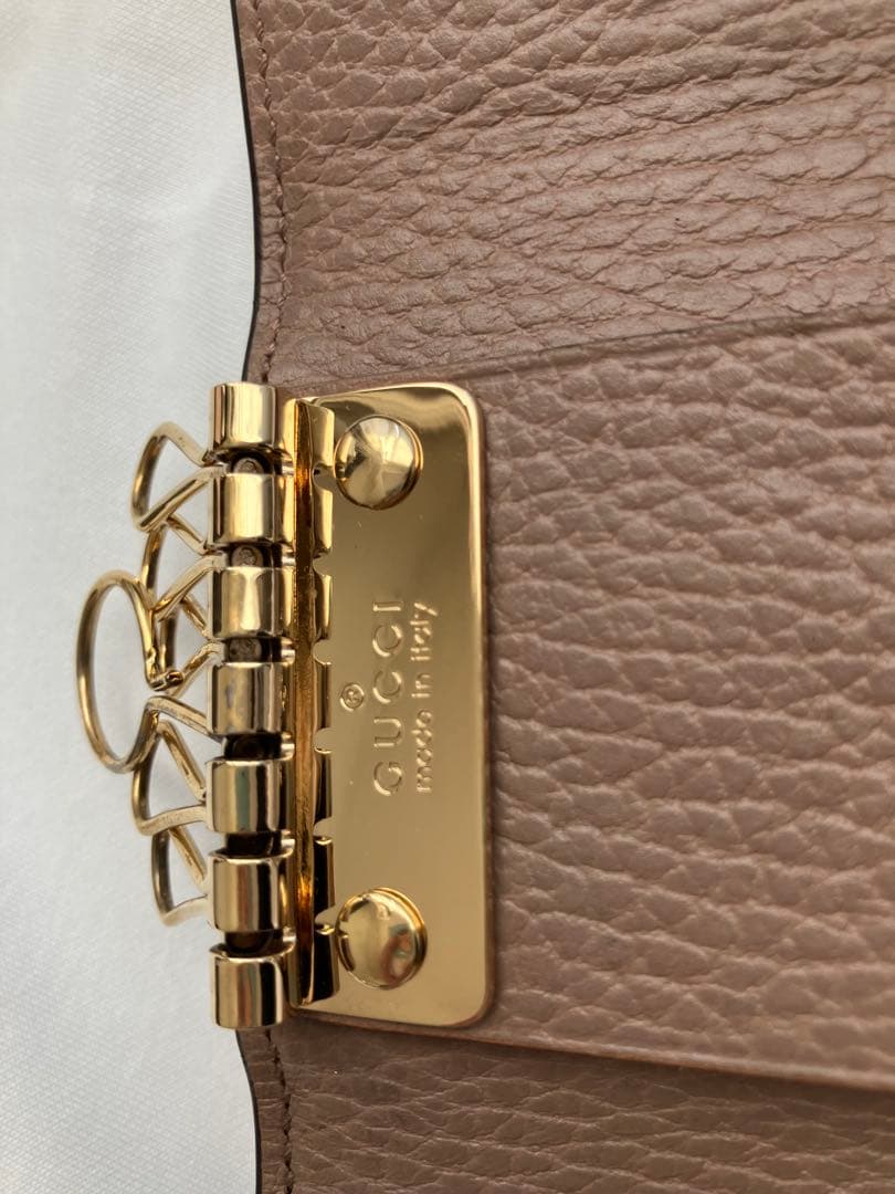 ✨匿名発送✨GUCCI グッチ ピンク/ベージュキーケース