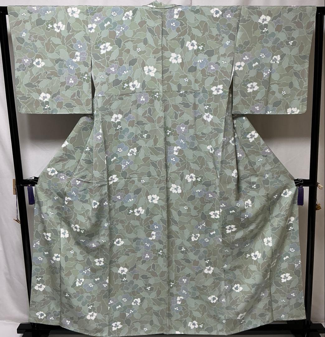 ※b208 正絹　袷　小紋　極美品　着物