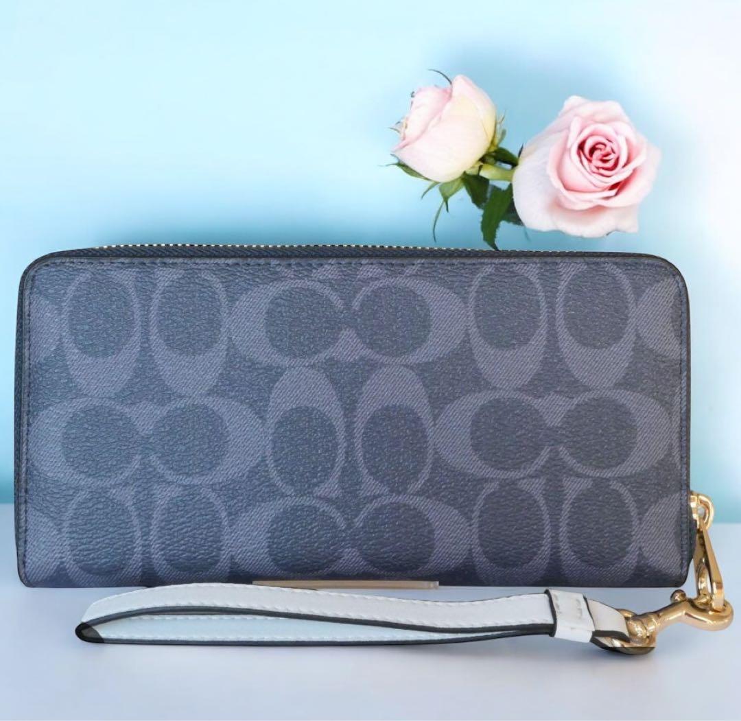【新品未使用】COACH グレー 長財布