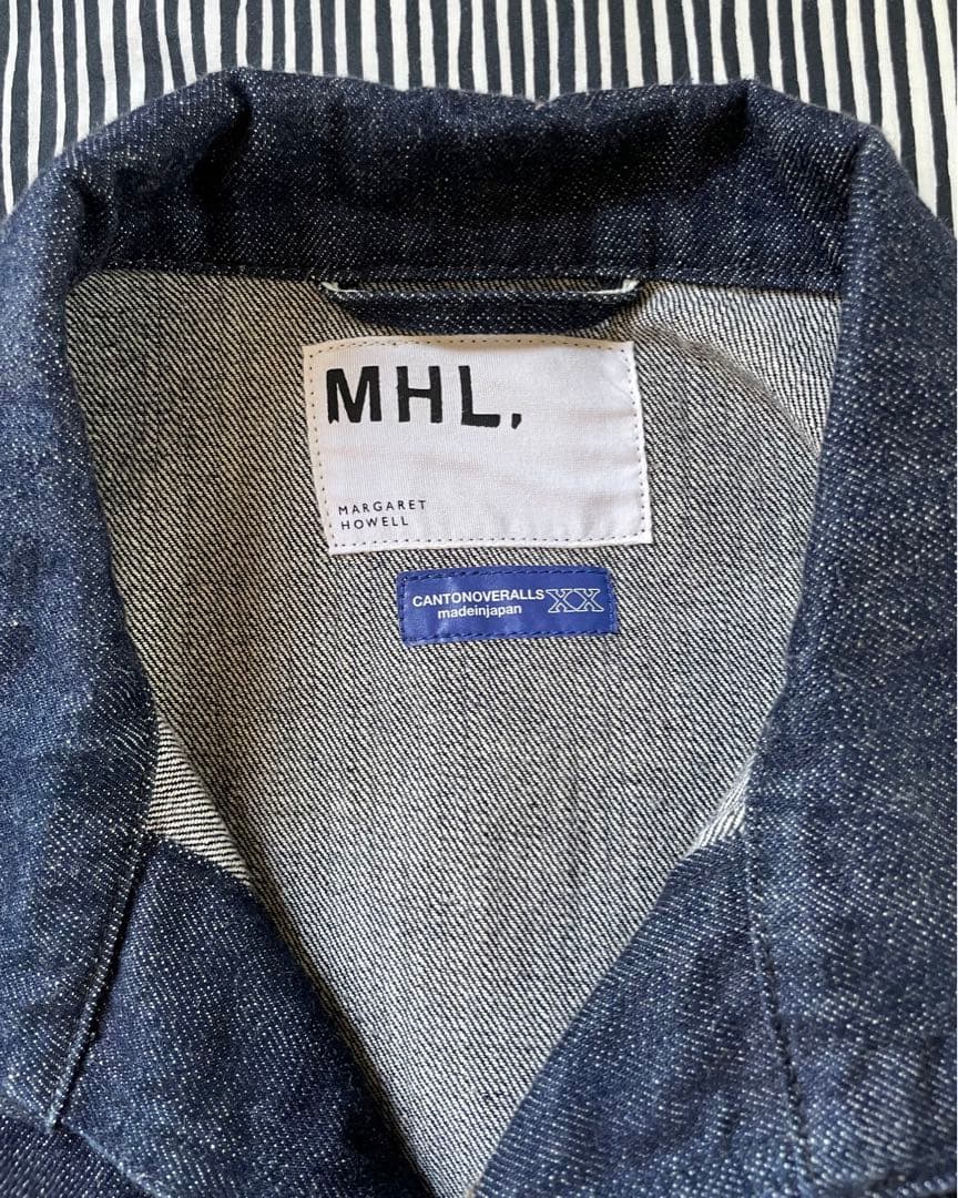 【美品】36 MHL.デニムジャケット Gジャン マーガレットハウエル
