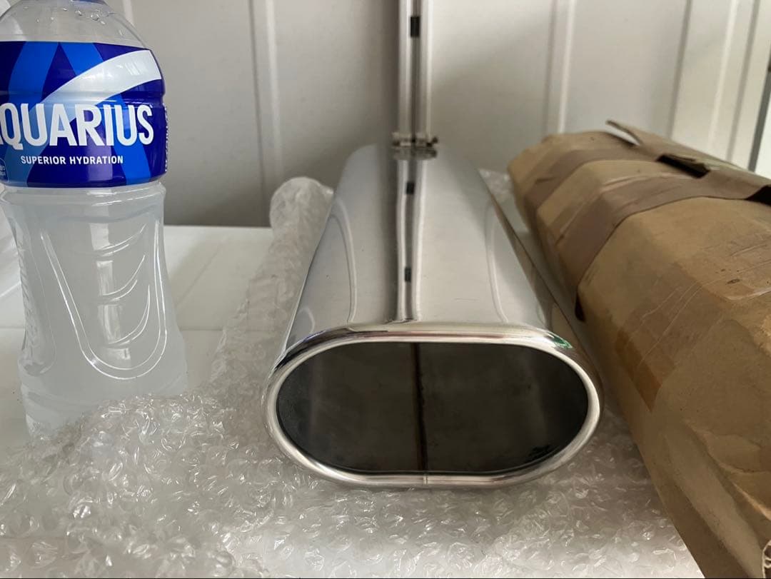 13クラウン　ステンレススチール オーバルマフラー