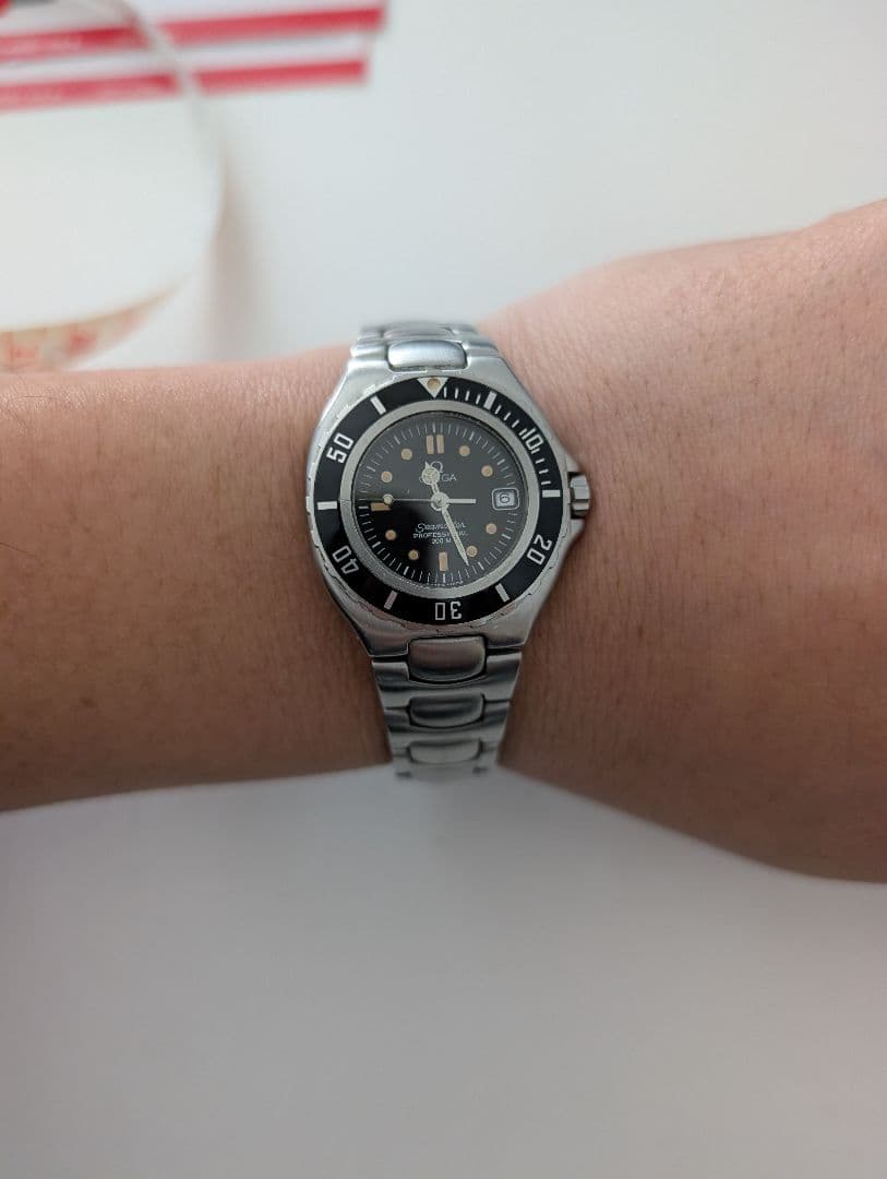 最終価格 ベンツ オメガ OMEGA シーマスター 200 プレボンド ブラック