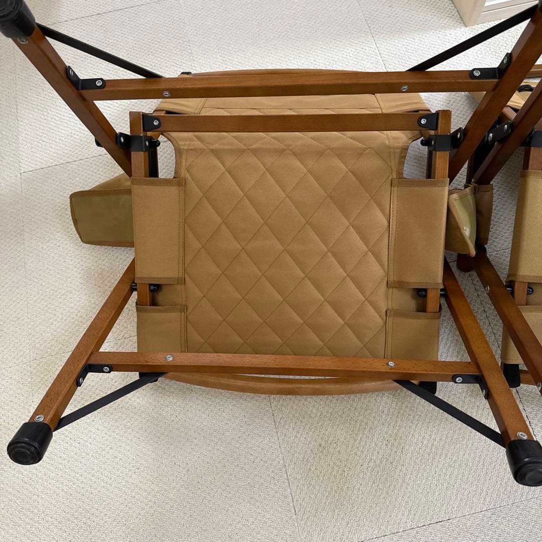 WAQ フォールディングウッドチェア⭐︎2個セット