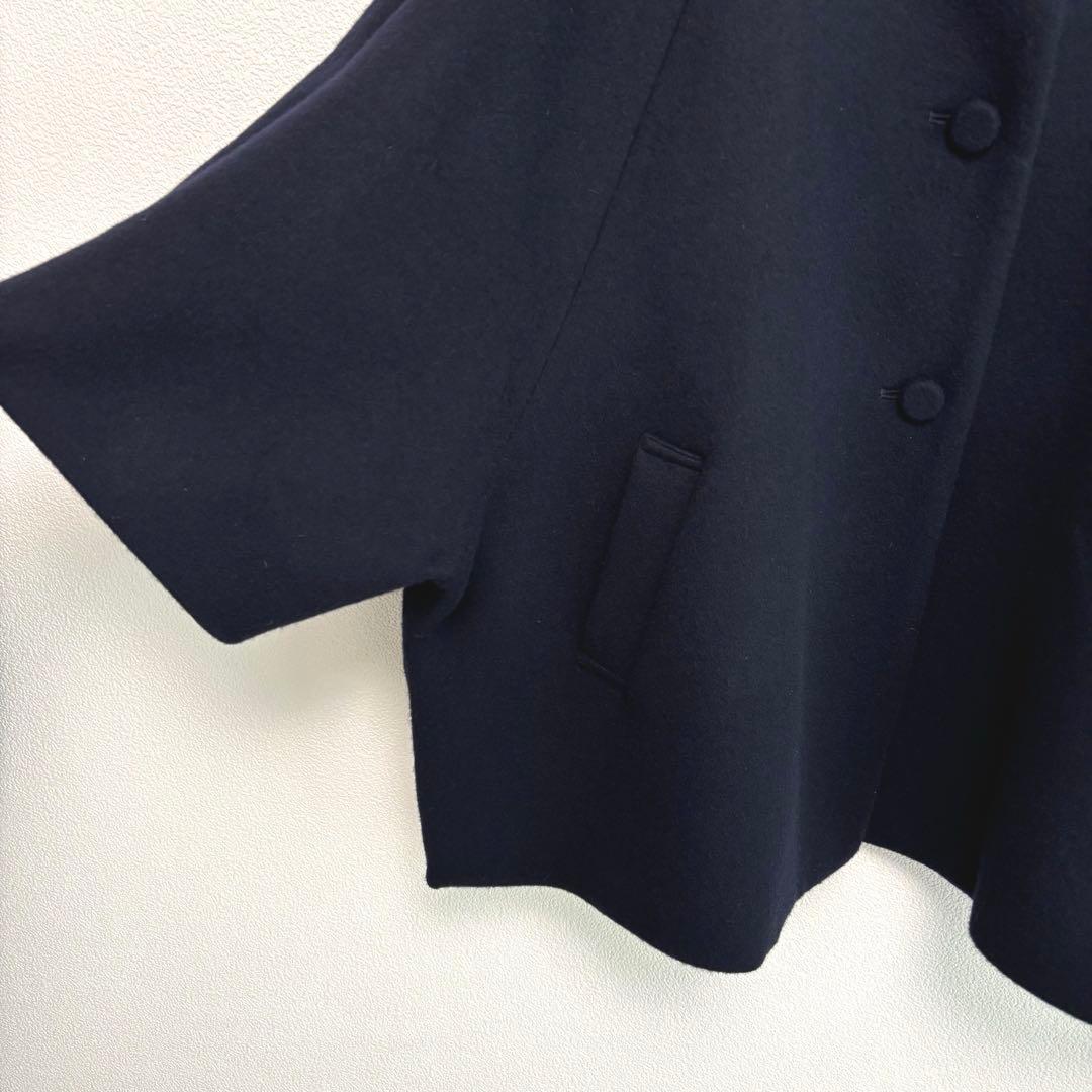 【utilite】日本製 ポンチョ リバーコート ネイビー ユティリティ