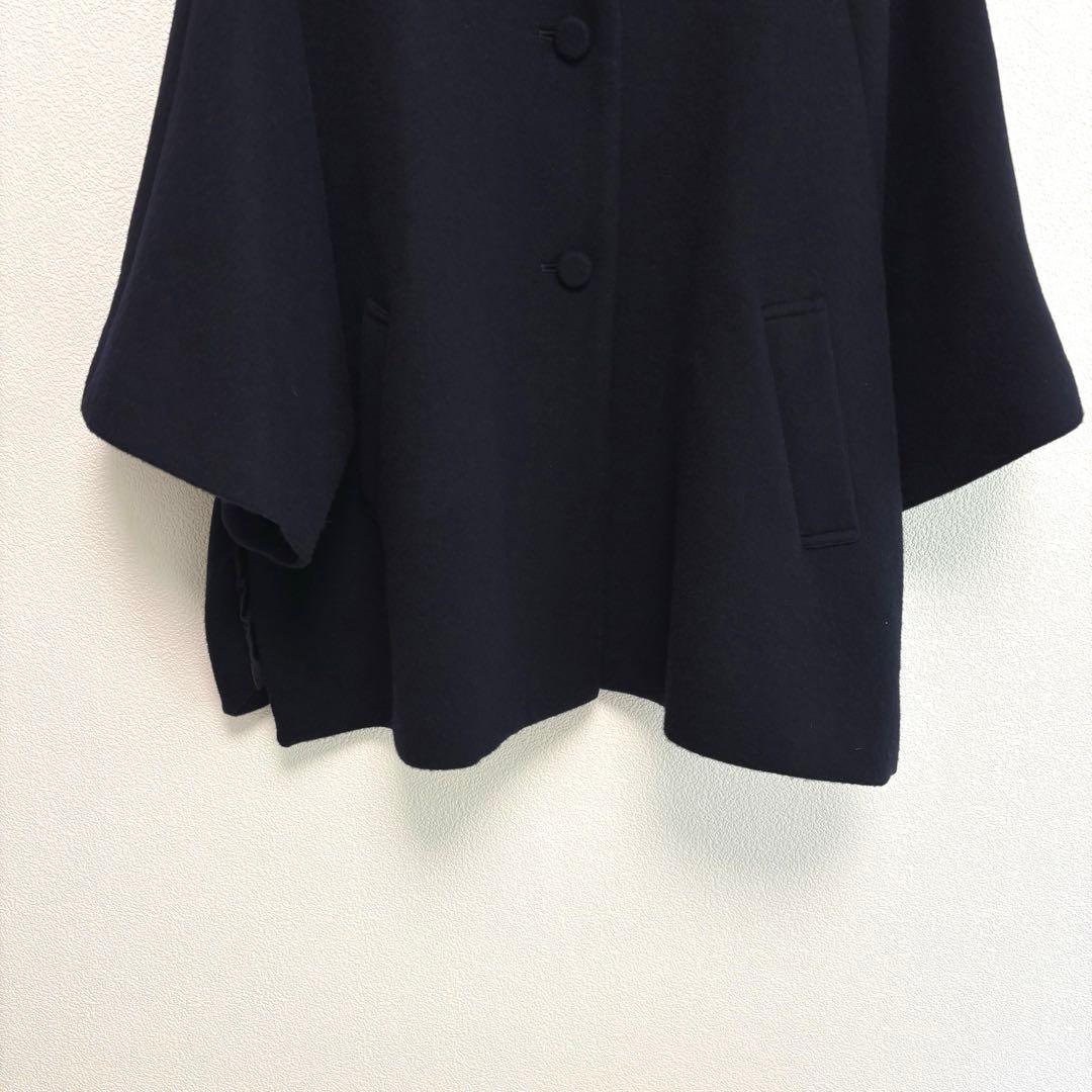 【utilite】日本製 ポンチョ リバーコート ネイビー ユティリティ