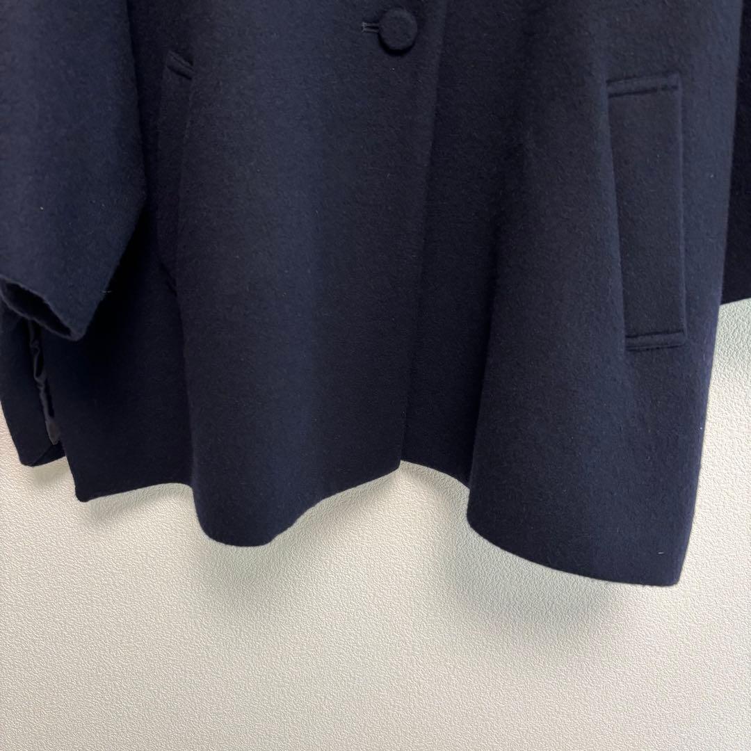 【utilite】日本製 ポンチョ リバーコート ネイビー ユティリティ