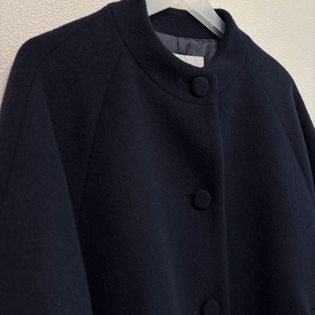 【utilite】日本製 ポンチョ リバーコート ネイビー ユティリティ