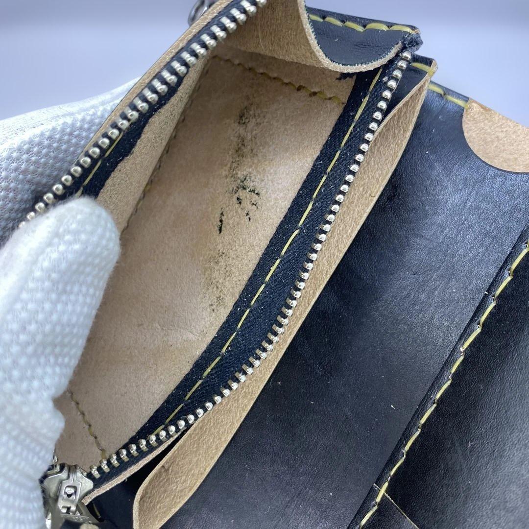 無骨！お札折らずに収納 手染めミドルトラッカーウォレット BTW0703